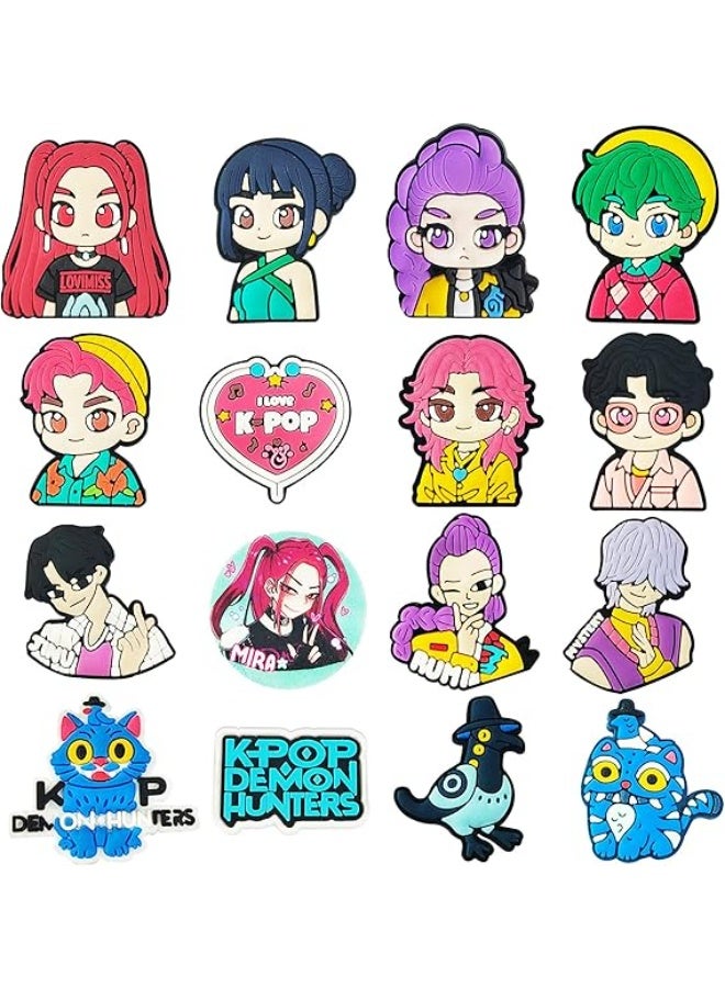 Womdee Shoe Charms for Kids,Women Cartoon Shoe Decoration for Shoes Bracelet Wristband Clog Sandals Birthday Gifts - Image 1